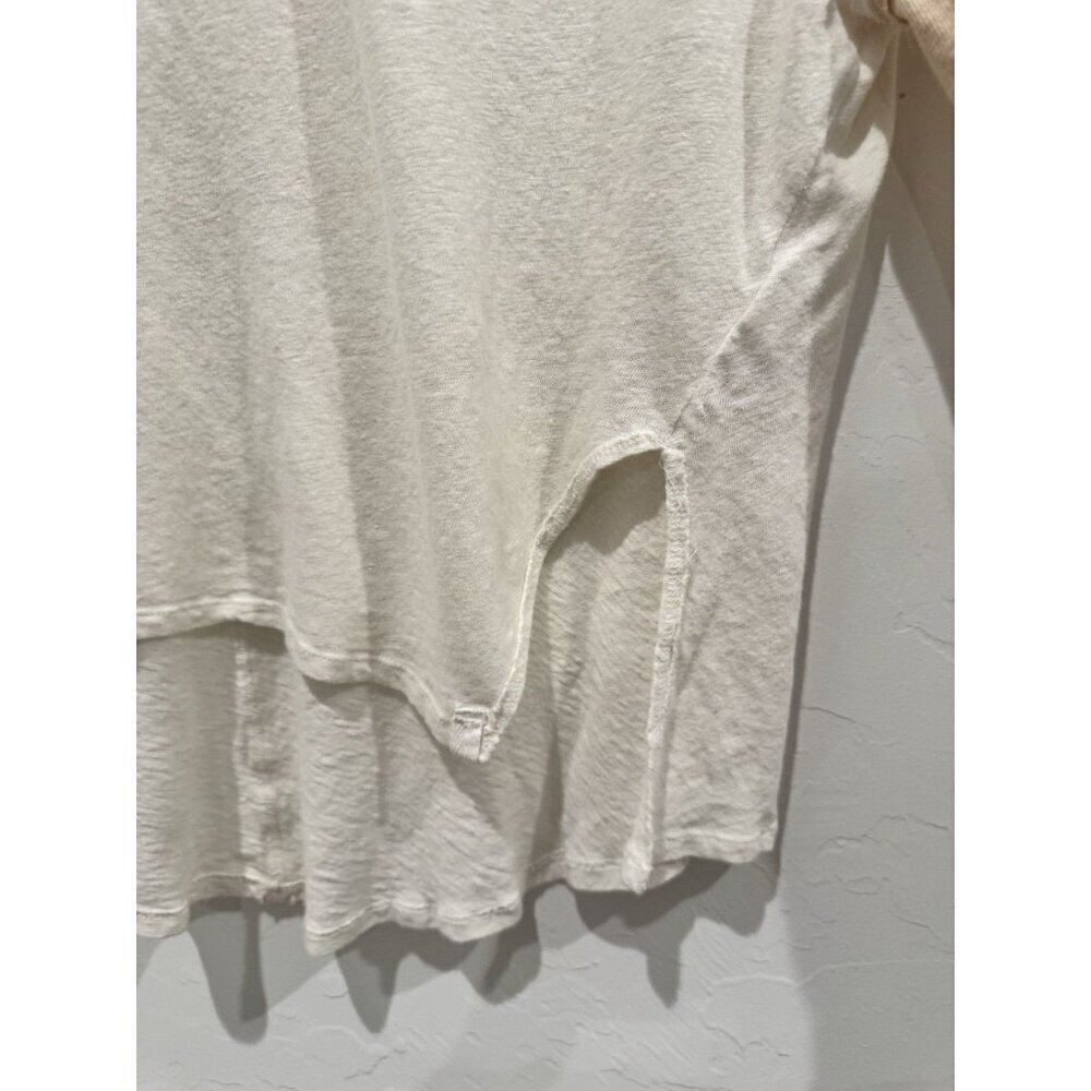 Free People Grand Slam color block henley top in white Size Extra Small - Picture 7 of 12